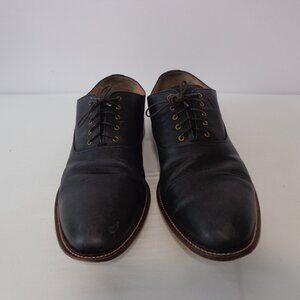 Aston Grey Collection Bandino Mens‎ Black Oxford Dress Leather Shoes Size 13
